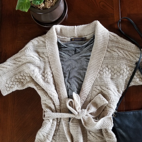 Outback Red Sweaters - Cable Knitted Cardigan